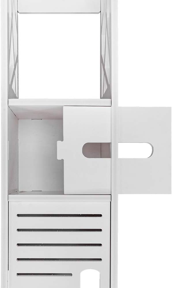 Bathroom Storage Shelf Drawer Multi Compartment Organizer Water Proof Anti Decay Anti Rot Environmental Friendly White