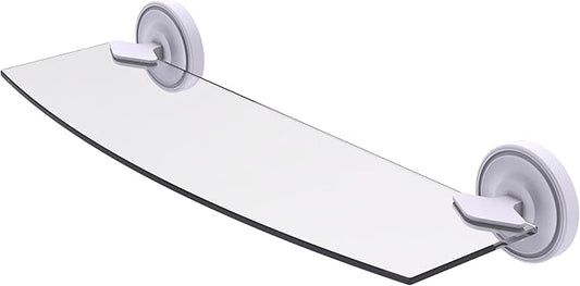 Allied Brass R-33/18-WHM Regal Collection 18 Inch Glass Shelf, Matte White