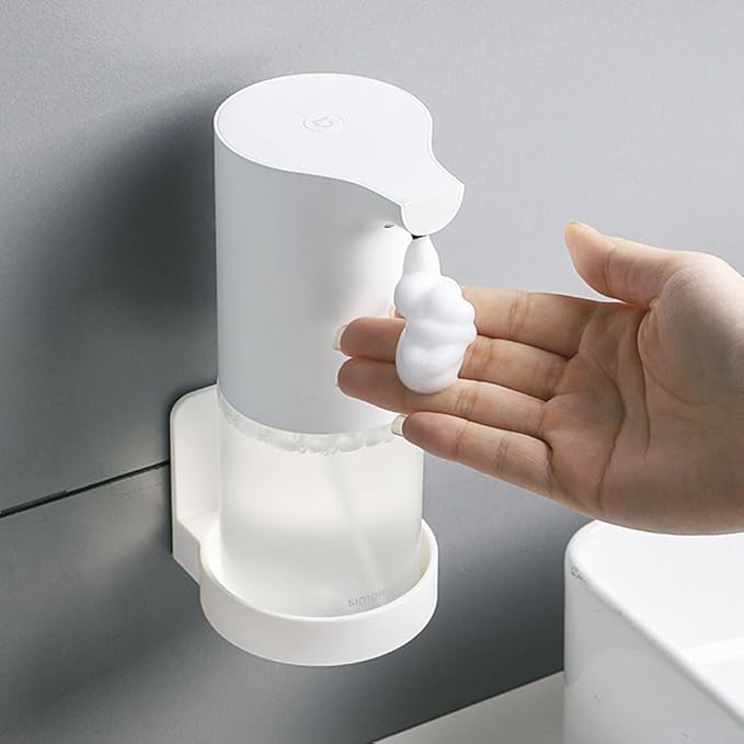Lurrose Wall Storage Rack White Bathroom Shelf Suction Mount Organizer for Toiletries Space-Saving Bathroom Accessory for Kitchen and Bedroom No Drilling Damage