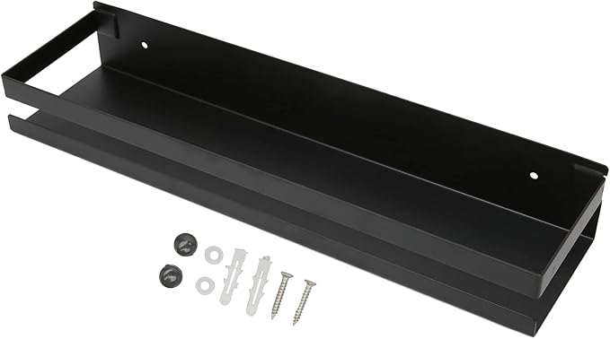 flexman Bathroom Rack, 40 X 10 X 6cm Stainless Steel Bathroom Shelves, Large Capacity Floating Shelves Bathroom, for Dormitories, Bathrooms, Toilets
