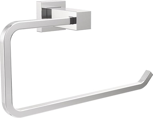 Delta Faucet Velum Towel Ring, Chrome Bathroom Wall Mounted Ring, Hand Towel Ring, Towel Holder, Chrome IAO20846