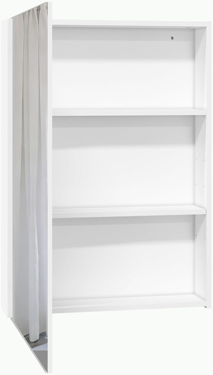 Panana Bathroom Mirror Cabinet Medicine Cabinets with Mirrored Door Wall Mounted Cabinet with Mirror, Storage Shelf with Adjustable Shelves Storage Organizer Kitchen Cupboard (White, 19.7x27.6 inch)