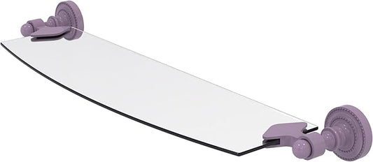 Allied Brass DT-33/18-LVN Dottingham Collection 18 Inch Glass Shelf, Lavender