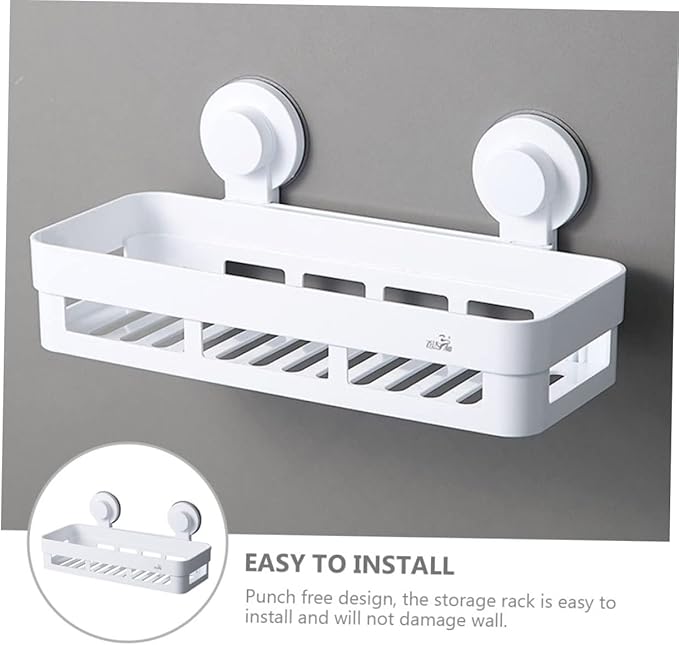 ABOOFAN Hanging Shelves Floating Shelf Bathroom Wall Decor Space-Saving Storage Non-Punch Design