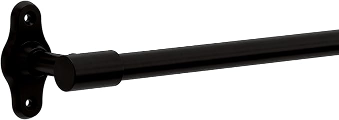 Franklin Brass Calloway (1-Pack) 18'' Towel Rack w/ 6" Extender for Bathroom Matte Black Towel Bar for Bathroom Wall Mounted Towel Holder Rod CLWY26-MB