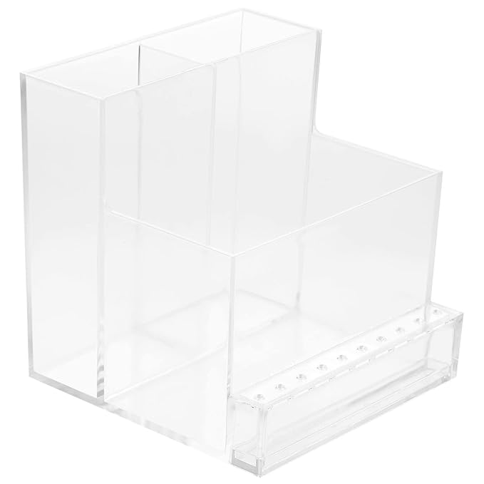 FOMIYES 2pcs Nail Art Polishing Machine Storage Organizer Grinding Holder for Nail Salon and Home Use Easy to Use Manicure Tool Display Stand