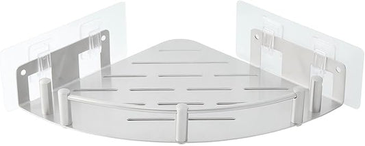 Shower Caddy Corner(1 Pack), 304 Stainless Steel,Integrated molding, High Weight Capacity,Wall mounted Bathroom Shelves with nail free adhesive, Suit for storage racks in bathrooms,Kitchens