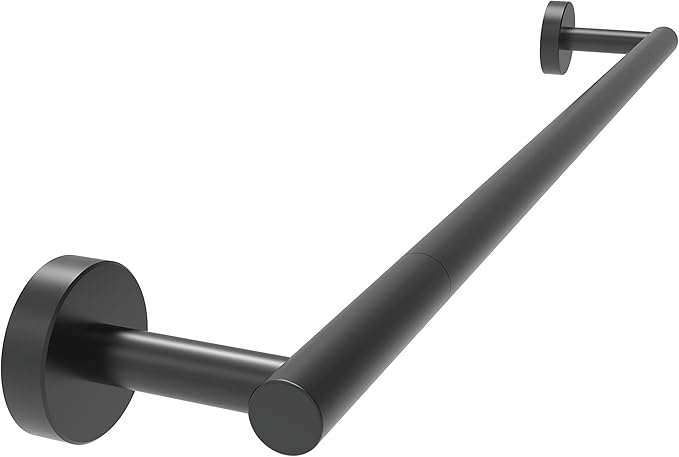 RARXTR Towe Bar for Bathroom Kitchen Hand Towel Holder Dish Cloths Hanger SUS304 Stainless Steel RUSTPROOF Wall Mount (Matte Black 18-inch Center to Center)
