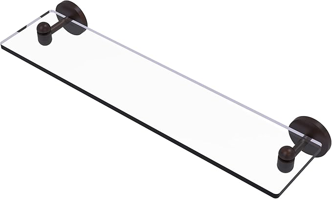 Allied Brass TA-1/22-VB Tango Collection 22 Inch Glass Vanity Beveled Edges Shelf, Venetian Bronze