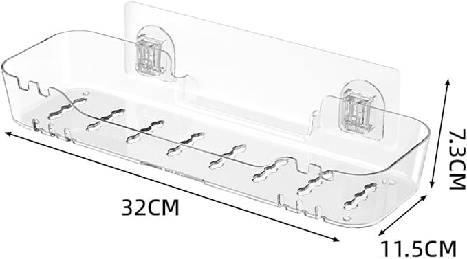 Bathroom Shelf, Wall Mounted Storage Basket, Kitchen and Bathroom Storage Rack