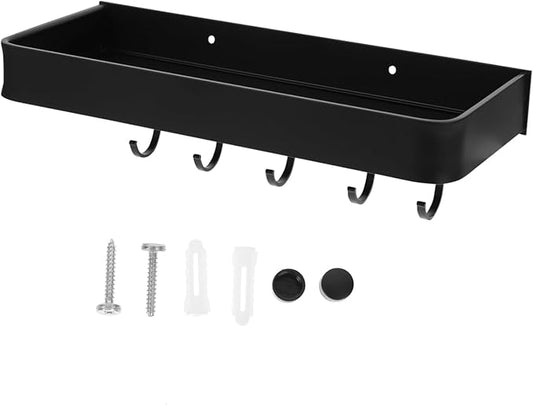 PRETYZOOM Wall-mounted Storage Rack Floating Shelf for Bathroom Kitchen Must Haves Strong Bearing Capacity