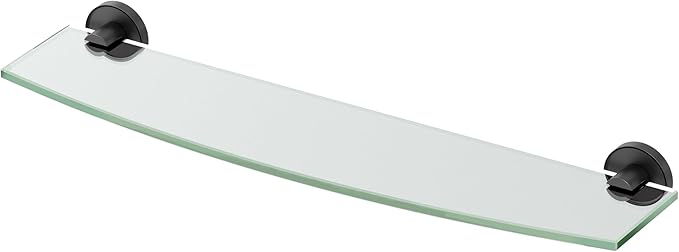 Gatco 5556MX Sky Glass Shelf, Matte Black