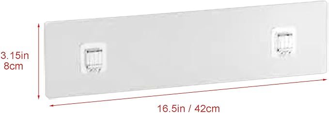 PUSDON Hanging Storage Baskets Accessory, Adhesive Strips with Hooks 16.5in*2