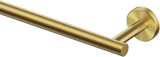 FORIOUS Towel Bar Wall Mounted, Stainless Steel Towel Racks for Bathroom 23 Inch, Includes Wall Mounting Hardware (Gold, Hanging Space 21 Inch)
