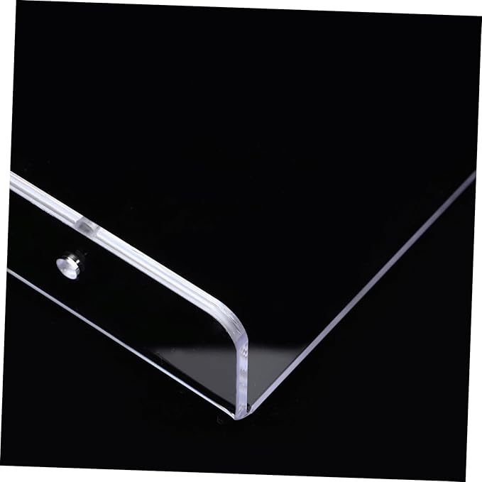 IMIKEYA Acrylic Wall-Mounted Storage Shelf for Bathroom and Kitchen Clear Rack Small Easy Installation Sturdy and Reusable Organization