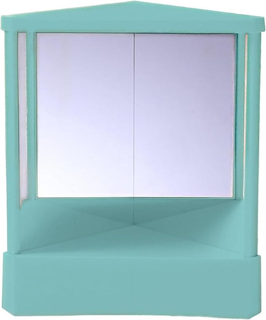 Non-Reversing Mirror with Real Image Reflection - Beveled Standing Cosmetic Inverted Mirror for Makeup, Hair Styling, Grooming, Facial Correction