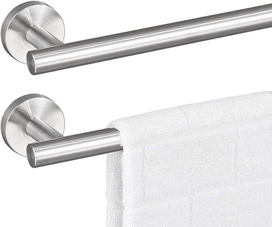 33 Inch Towel Bar 2 Pack for Bathroom 9/12/16/24/28/33 Inch Kitchen Hand Towel Holder Brushed Nickel Stainless Steel 304 RUSTPROOF Wall Mount Towel Rod 2 of Pack (2, Brushed Nickel, 33 Inch)
