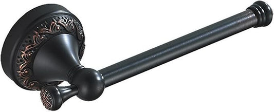 Oil Rubble Bronze Brass Bath Roll Toilet Paper Holder, Wall Mounted Black Bathroom Hardware Accessories, Pattern Carving Design