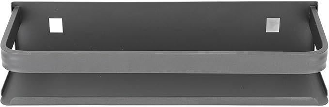 TANIQIACA Simple Aesthetic Wall Mounted Bathroom Rack, Multifunctional Floating Shelves for Bathroom Kitchen Storage, Sturdy Stainless Steel, Large Capacity, Strong Adhesive, No Drill Insta (30cm)