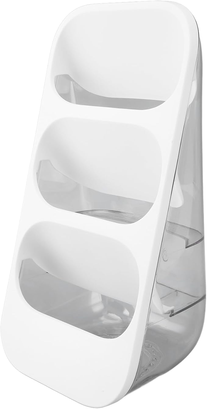 Brrnoo 3 Tier Acrylic Storage Organizer for Cosmetics Brush Jewelry, Makeup Organizer Display Rack Holder for Vanity Countertop, Multipurpose Display Case