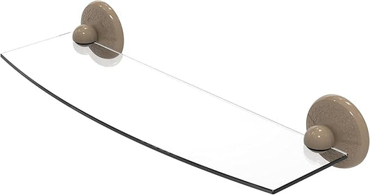 Allied Brass MC-33/18-SHB Monte Carlo Collection 18 Inch Glass Shelf, Shaded Beige