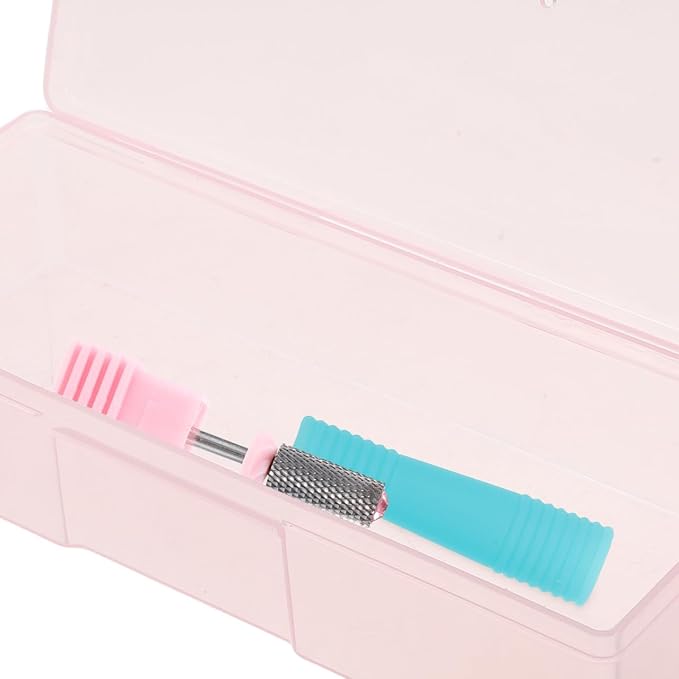Manicure Tool Box Organizer Clear Nail Storage Case Portable Nail Kit Organizer for Home Salon Use with Large Capacity