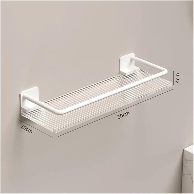 Wall Corner Shelf for Bathroom and Kitchen with Double Sucker Design for Secure Storage of Sponges Razors and Brushes(Gold)