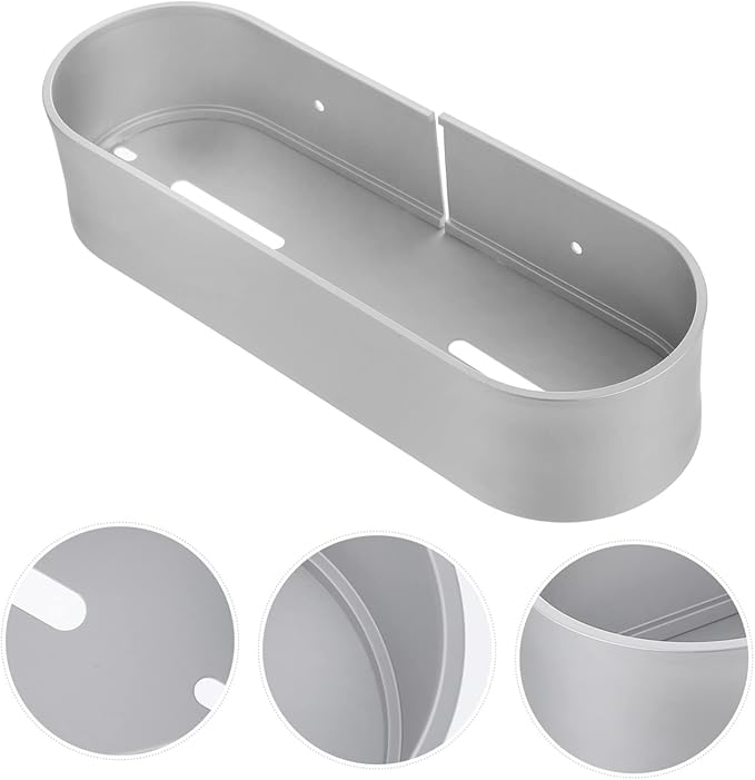Mobestech 1Pc Wall Mounted Bathroom Storage Rack Punch Shelf for Bathroom Kitchen More Sundries Holder Space Saving Wall Organizer Design