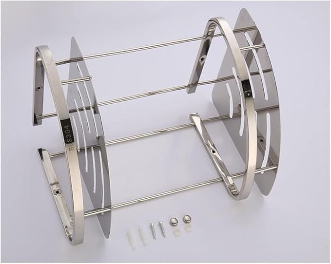 Stainless Steel Shelf Bathroom Toilet Corner Shelf Bathroom Bathroom Double Triangular Shelf