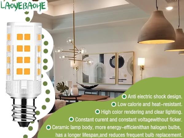 2Pack LED Makeup Mirror Bulb Replacement Mirror 20W RP34B Light Bulb fits BE151T BE71CT BE47X BE47BR for Cosmetic Vanity Makeup Mirror with Single Double Sided Lighted Magnification (6000K)
