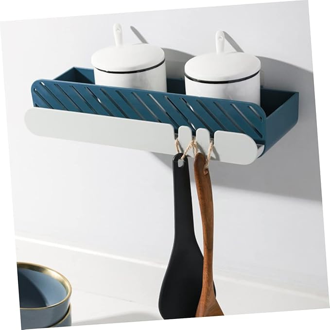 OSALADI Bathroom Wall Organizer Adhesive Bathroom Shelf Plastic Material Fine Workmanship