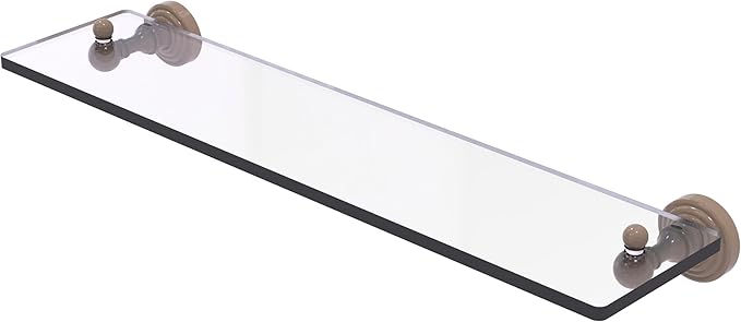 Allied Brass Waverly Place Collection Glass Vanity Shelf with Beveled Edges