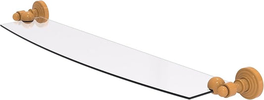 Allied Brass WP-33/24-GLY Waverly Place 24 Inch Glass Shelf, Golden Yellow