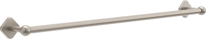 Franklin Brass Gainesville (1-Pack) 18'' Towel Rack w/ 6" Extender for Bathroom Satin Nickel Towel Bar for Bathroom Wall Mounted Towel Holder Rod GNV26-SN