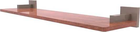 Allied Brass MT-1-22-IRW-SHB Montero Collection 22 Inch Solid IPE Ironwood Shelf, Shaded Beige