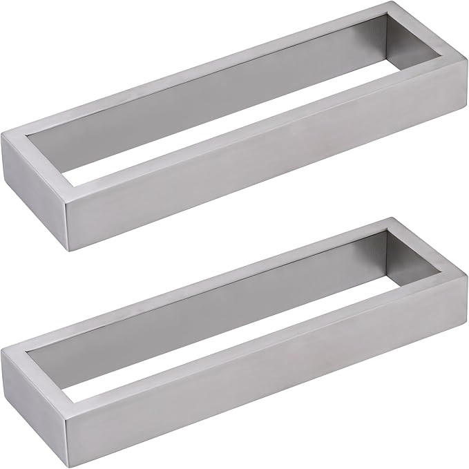Towel Bar, 9 Inch Hand Towel Holder Wall Mount, Towel Racks for Bathroom Accessories, Stainless Steel Towel Ring Hardware (Brushed Nickel, 2 Pack)