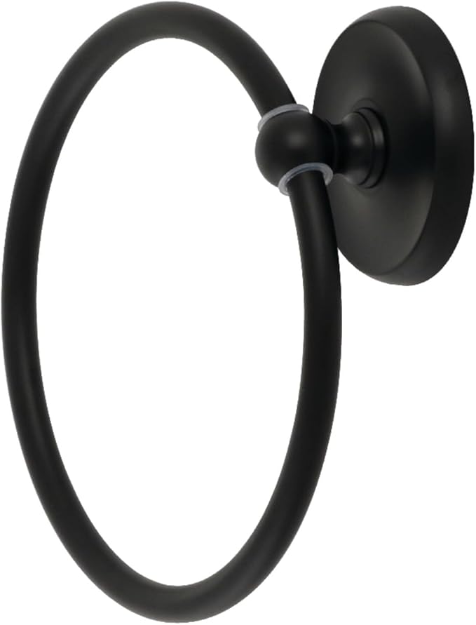 Kingston Brass BA314MB Classic Towel-Ring, Matte Black