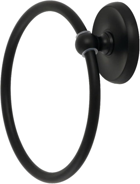 Kingston Brass BA314MB Classic Towel-Ring, Matte Black