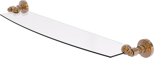 Allied Brass WP-33/24-BBR Waverly Place 24 Inch Glass Shelf, Brushed Bronze