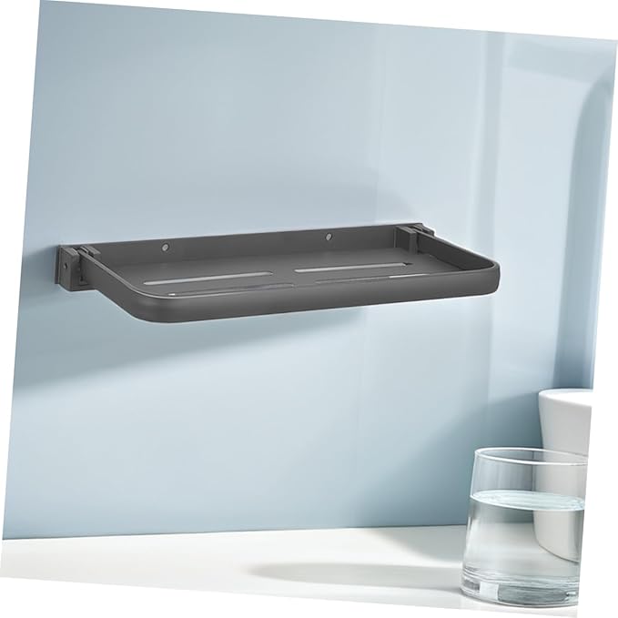 SOLUSTRE 2pcs Foldable Bathroom Shelf Wall-Mounted Storage Rack for Kitchen and Laundry Easy Installation Without Drilling Multipurpose Organizer for Bathroom Essentials