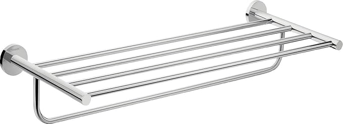 hansgrohe Towel_Rack with Towel_Bar 25-inch Modern Towel_Holder in Chrome, 41720000