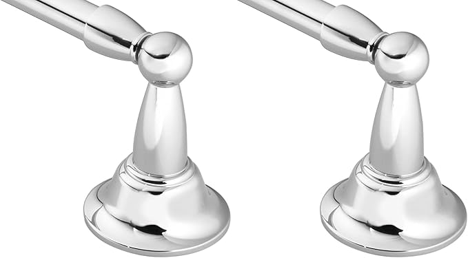 Moen DN6824CH Sage Inspirations 24-Inch Towel Bar, Chrome (Pack of 2)