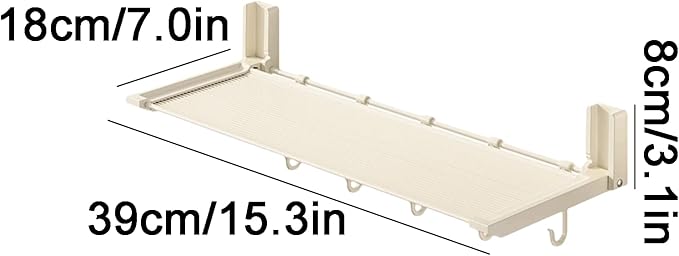 Removable Wall-Mounted Bathroom Shelves Aluminum Bathroom Shelves Removable Bathroom Shelves Foldable Bathroom Shelves Large Capacity