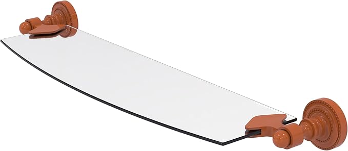 Allied Brass DT-33/18-ASP Dottingham Collection 18 Inch Glass Shelf, Autumn Sparkle