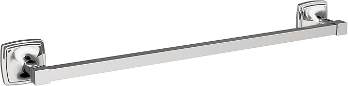 Amerock BH3609326 | Chrome Towel Bar | 18 in (457 mm) Towel Rack | Stature | Bathroom Towel Holder | Bathroom Hardware | Bath Accessories