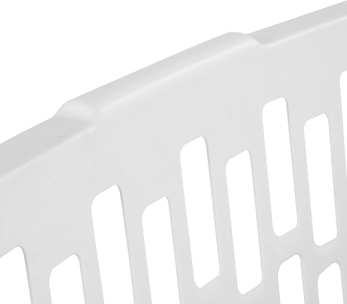 6 Pack 1.5 Bushel Rectangular Plastic Laundry Basket & Hamper - Ventilated Sides, Stackable & Portable with Comfort Grip Handles, Reinforced Rim for Laundry Room, Bedroom, Bathroom & Dorm, White