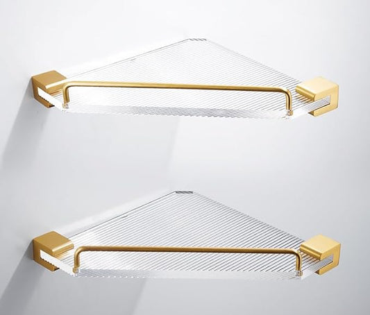 Towel Rack Toilet Golden Bath Towel Rack Bathroom Towel Pendant Set, Double Tripod Rack