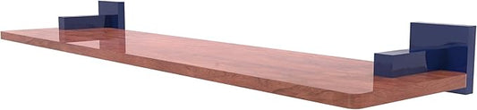 Allied Brass MT-1-22-IRW-MBL Montero Collection 22 Inch Solid IPE Ironwood Shelf, Mediterranean Blue