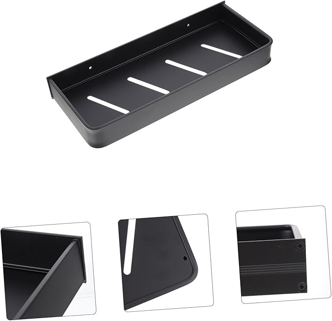 Cabilock Bathroom Storage Rack Toilet Shelf Wall Hanging Corner Shelves Easy Install Space