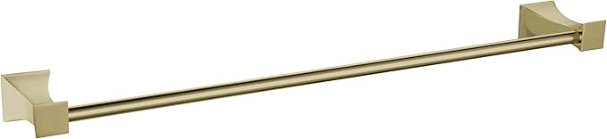 Bath Towel Bar, GALIM GLQPT-P, Towel Rail for Bathroom Wall Mounted, Heavy-Duty Bathroom Towel Holder Organizer, Stainless Steel Minimalist Home Decor Towel Rod, Satin Brass Finish